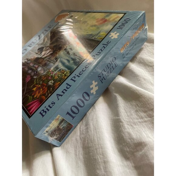 Bits And Pieces 1000 Piece Studio Puzzle - Lighthouse & Yorkie Dog Theme - Picture 2 of 6